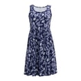 thumbnail image 1 of Womens Summer Sleeveless Tank Dresses Casual Round Neck Floral Print Short Dress, 1 of 7