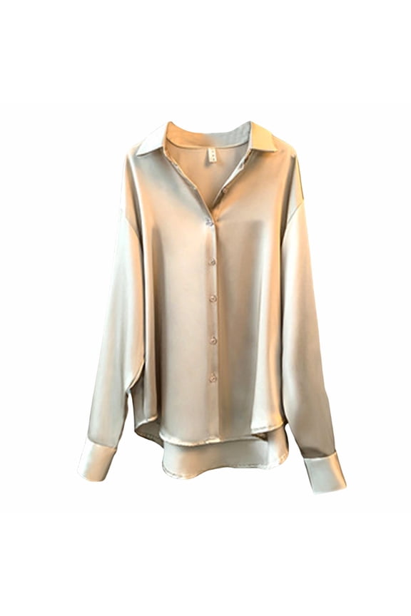 Womens Summer Sun Casual Loose Button Down Shirts Long Sleeve Solid Color Shirts Tops Cooling Shirts for Women Womens Sun Shirt