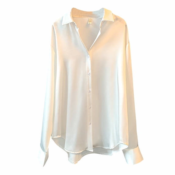 Beach Vacation Clothes for Women, Women'S Tops, Stylish Women Shirts Casual Loose Button Down Long Sleeve Tops for Summer Work and Daily Wear