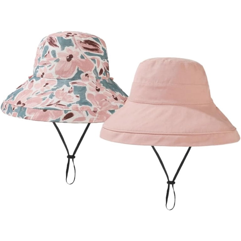 Vintage Floral Bucket Hat Foldable Wide Brim Sun Protection SPF Lady Wide Brim Bucket Hat Cutout Hollow Straw Ethnic Flower  main image 2