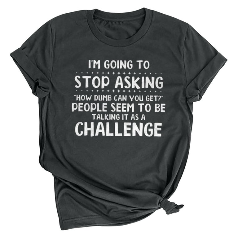 Casual Round Neck Letter Print Short Sleeve T-shirts Casual Round Neck Letter Print Short Sleeve T-shirts
