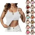 thumbnail image 1 of Womens Summer Tank Top Sleeveless Yoga Gym Camisole Comfortable Plus Size Activewear, 1 of 9