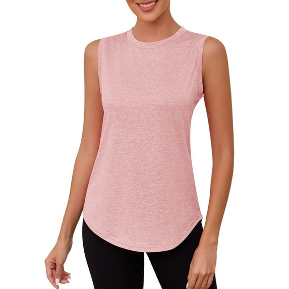 Womens Summer Tank Top V Neck Sleeveless Tops Button Shirts Loose Fit Basic Clothes, Limited Time Under 10 Dollars