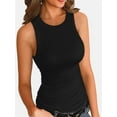 thumbnail image 1 of Womens Summer Tank Tops Crewneck Sleeveless Shirts Tanks Slim Fitted Casual Basic Tee Shirt, 1 of 6