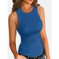 thumbnail image 1 of Womens Summer Tank Tops Crewneck Sleeveless Shirts Tanks Slim Fitted Casual Basic Tee Shirt, 1 of 6