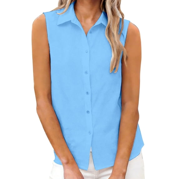 Womens Summer Tank Tops Elegant Solid Loose Basic Layering Vest Sleeveless Tops for Women Blue Xl