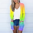 thumbnail image 1 of Womens Summer Tie Dye Cardigan Lightweight,Long Cardigans for Women 2023 Fall Fashion Open Front Cardigan with Pocket Lightweight Summer Casual Gradient Sweater, 1 of 5