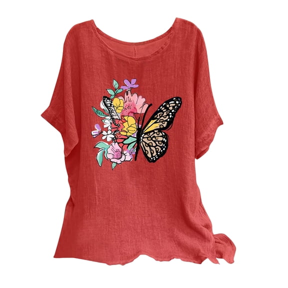 Womens Summer Tops 2022 Casual Dressy Short Sleeve Womens T Shirts Casual V Neck Try Before You Buy