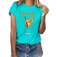 thumbnail image 1 of Womens Summer Tops 2025 Aperol Spritz Graphic Short Sleeve T Shirt Casual Basic Tee S-3XL, 1 of 3