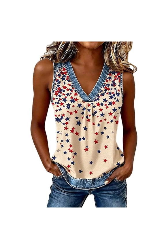 Womens Summer Tops 4th of July Shirts Women Patriotic Womens Clothing Usa Graphic Tee Womens Patriotic Tops Cotton T Shirts Women Casual Tops Fourth of July Shirts for Women
