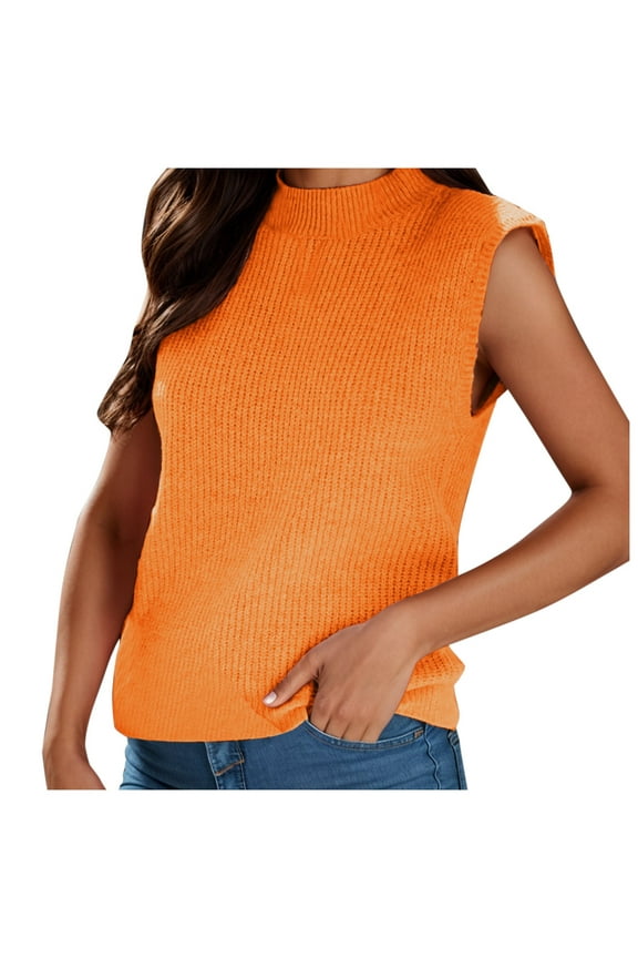 Womens Summer Tops Active Loose Tops for Women Fashion Women Dresses Cleavage Cover 2x Camisole Ally Tops Satin Top 4 Large Running for Muscle Womens Must Haves Neck Knit Sweater Orange XL