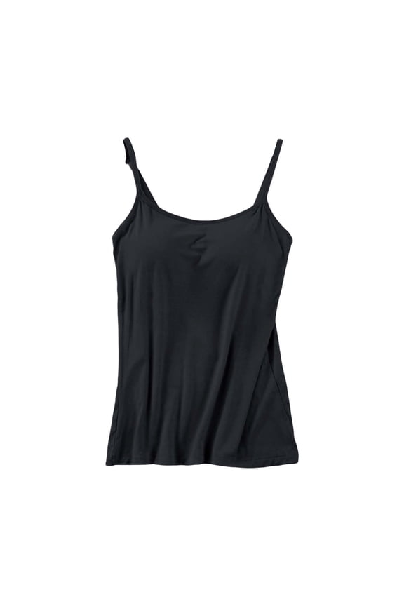 Womens Summer Tops BWASD Casual Comfys Breathable V Neck Basic Sleeveless Shirts Soft Sleeveless Camisole Sport Work Outfits Built-in Bra Tank Tops (Black 5XL)