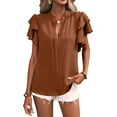 thumbnail image 1 of Womens Summer Tops Caramel XL, 1 of 7