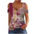thumbnail image 1 of Womens Summer Tops Casual Boho Tshirts Shirts Graphic Plus Size My Orders Placed Recently By Me My Account, 1 of 5