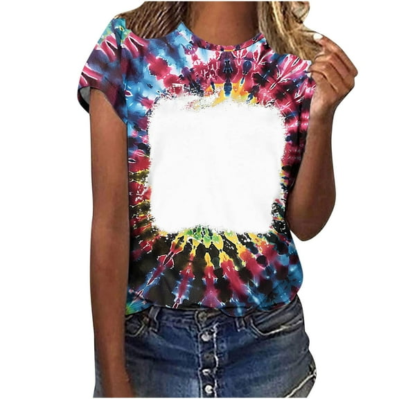 Womens Summer Tops Casual Boho Womens T Shirts Graphic Pack White Tees Slim Fit