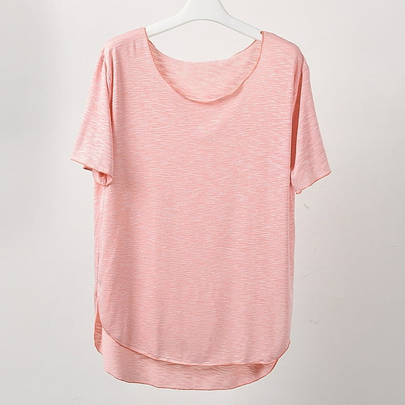 Womens Summer Tops Casual Cotton Linen Short Sleeve Blouses for Women Womens Tops Casual Womens Solid Color Tops Plus Size Tee Shirts Reorder Items