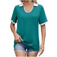 thumbnail image 1 of Womens Summer Tops Casual Cotton Womens T Shirts Loose Fit Multi Pack Workout Tank Tops for Women Built In Bra Clearance Deals, 1 of 7