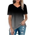 thumbnail image 1 of Womens Summer Tops Casual Country V Neck Tee Shirts Plus Size Blouses for Women Dressy Casual Plus Size Cotton T Shirts Loose Fit Women Workout Tops Loose Fit Hide Belly Tunic 2025 Summer, 1 of 5