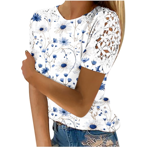 Womens Summer Tops Casual Short Sleeve Shirts for Women Plus Size Workout Tank Tops for Women Cropped