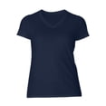 thumbnail image 1 of Womens Summer Tops Casual Short Sleeve Tee Shirts Loose Solid Color V Neck Womens T Shirt Short Sleeves, 1 of 3