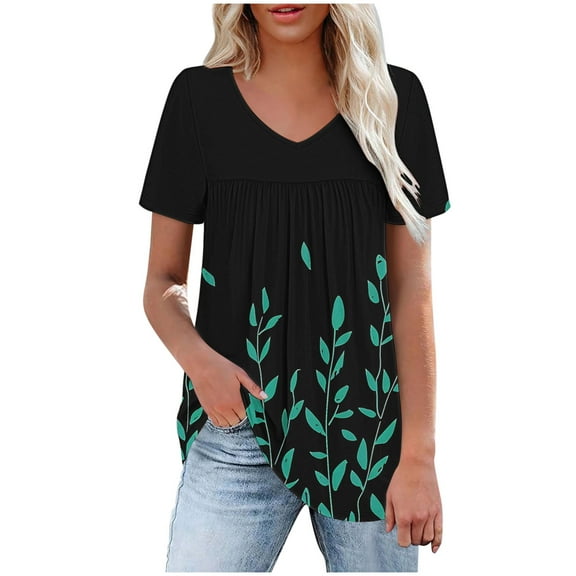 Womens Summer Tops Casual Stylish Womens Funny T Shirts Under 10 Dollars Red Shirts for Women