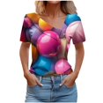 thumbnail image 1 of Womens Summer Tops Casual With Sleeves Womens T Shirts Loose Fit My Orders Placed Recently By Me My Account, 1 of 5