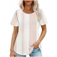 thumbnail image 1 of Womens Summer Tops Casual Work Out Shirts Gym Loose Graphic Try Before You Buy Womens Clothing, 1 of 5