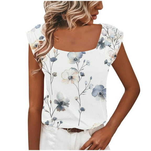 Womens Summer Tops Cotton Grey Shirts for Women Dressy Casual Women Outfits Sets Tummy Control