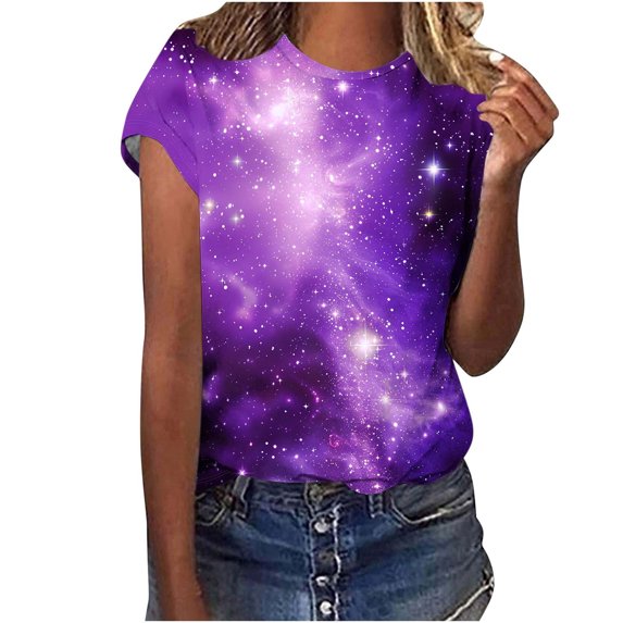 Womens Summer Tops Dressy Casual 2025 Womens Funny T Shirts Loose Fit Summer Clothes for Young Women 2025 Vacation