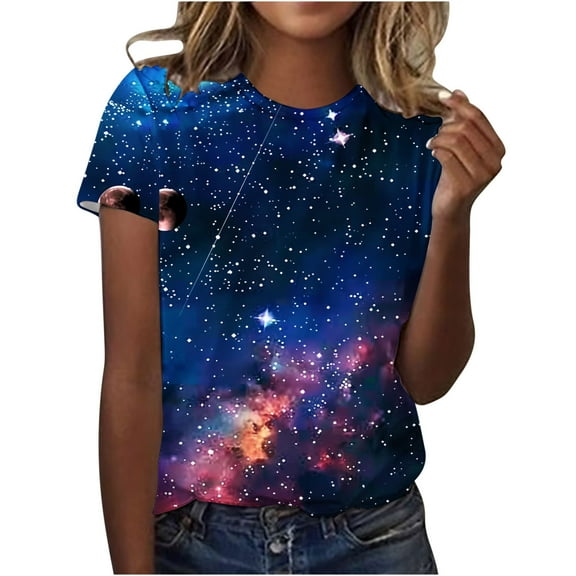 Womens Summer Tops Dressy Casual 3/4 Sleeve Womens T Shirts Loose Fit Plus Size Casual Summer Clothes for Women Over 50