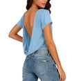 thumbnail image 1 of Womens Summer Tops Dressy Casual Sexy Plus Size Womens Shirts Summer Short Sleeve Button Up Shirts for Women Cropped, 1 of 6