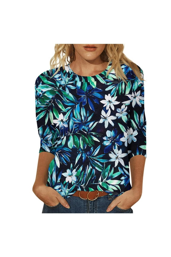 Young adult fashion Womens Summer Tops Dressy Casual for Older Women Blouses for Women Dressy Casual Generic Womens Tops Hide Belly Orders