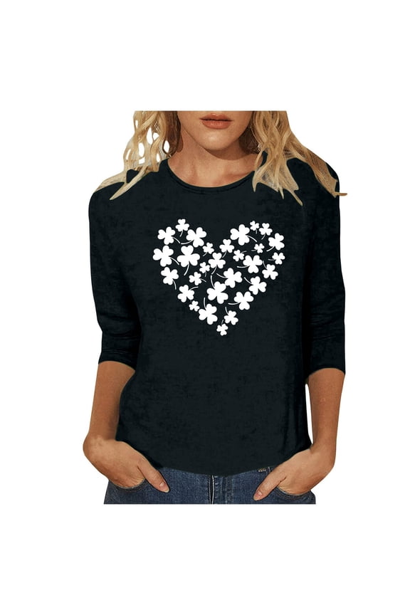 Womens Summer Tops Ladies Colla Shirt Maternity Leotard Tunic plus Size Tops for Women Tee Shirts Graphic Long Short Sleeve Shirt T Womens Tunics for Leggings Long Sleeve Dresses Women Star Girl S