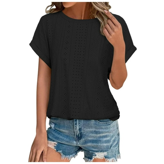 Womens Summer Tops Ladies V Neck Long Sleeve Tops Long Sleeve Pullover Women Short Shirt Stretch V Neck T Shirt Women Loose Dress Athletic Tees for Boys Tee Shirts on Clearance Black L