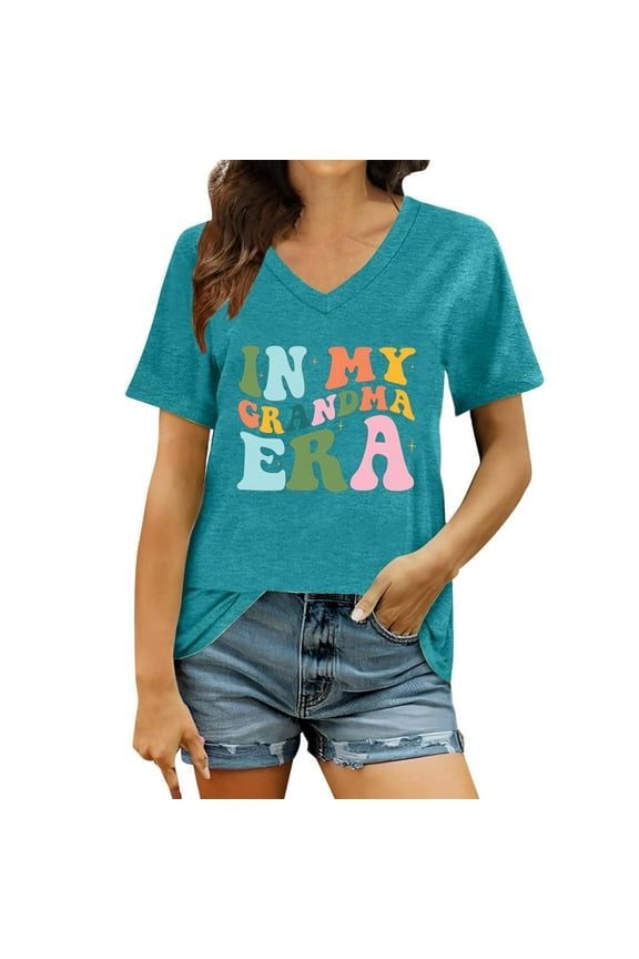 Womens Summer Tops Long Sleeve Pullover Tunics Short Sleeve Summer Short Teen Girl under Shirt with Sleeves Womens Tunic Tees Ladies V Neck Swing Top Long Women High Neck Warm Exercise Tops S