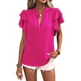 thumbnail image 1 of Womens Summer Tops Rose L, 1 of 7