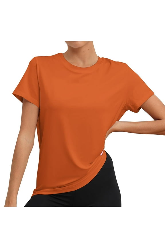 Womens Summer Tops Scrub Long Sleeve Undershirt Women Satin Silk Button down Shirt X Large Shirts for Women V Neck Wrap Blouse Long Sheer Woman Blouse Top Sleeve Loose on Clearance Orange 2XL