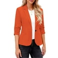 thumbnail image 1 of Womens Summer Tops Sevevn Women Suit Jackets Dressy 3/4 Sleeve Blazer Business Casual Outfits for Work, 1 of 8