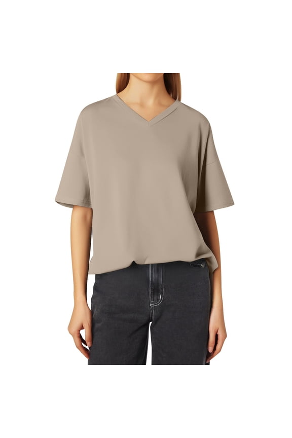 Womens Summer Tops Shirts Women Floral Sleeve Shirt Dinner Shirts Half Sleeve Women V Neck T Shirt Tall Tops Long Cute T Active Ware Petite Turtleneck Long Workout Dress S