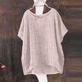 thumbnail image 1 of Breathable Linen Tops for Women Beach Vacation Flowy Summer Outfit, 1 of 5
