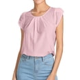 thumbnail image 1 of Womens Summer Tops Short Sleeve Work Shirts for Women Long Sleeve Loose Shirts for Women Silk Long Vest Scarf Short T Shirt Tunic Relaxed Fit V Neck Knit Tops Juniors XXXXL, 1 of 4