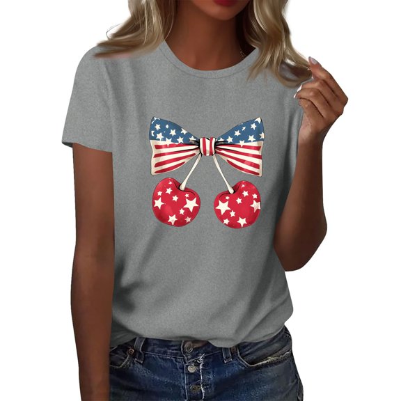 Womens Summer Tops, T Shirts Short Sleeve For Women 4Th Of July Tops Lightweight Casual Outfits Clothes Zip Up Sweatshirt Long Going Out Tops Corset White Crop Tops Camisole (S, Gray) ZMTing