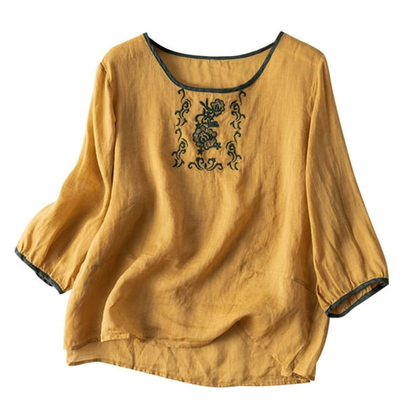 Womens Summer Tops Top Short Set 2x Women Tops Loose Tee Shirts Women plus Womens Casual T Shirts 3 4 Sleeve Skin Tight Shirt Short Sleeve Colla Shirt Turtleneck Pack Neck Blouse Long M