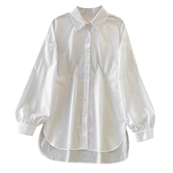 Womens Summer Tops, Tops for Women Trendy, Stylish Women's Casual Long Sleeve Shirt with Unique Asymmetrical Design for Effortless Look