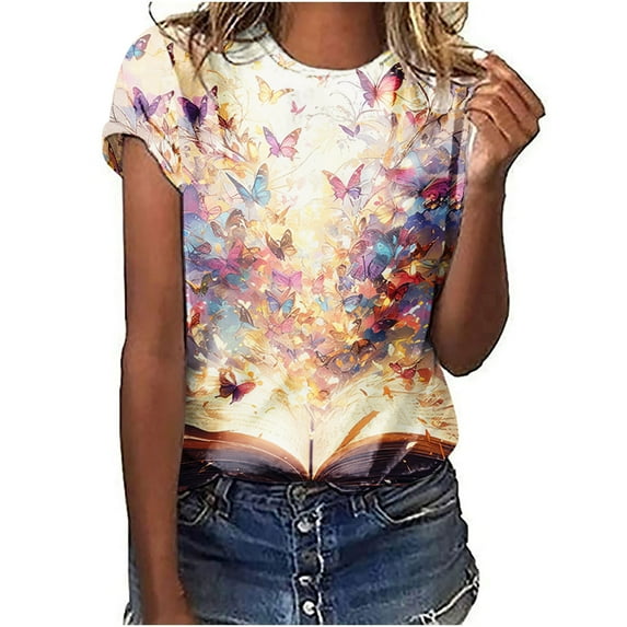 Womens Summer Tops Trendy Big Tshirts to Wear With Leggings Semi Formal Shirts Yellow