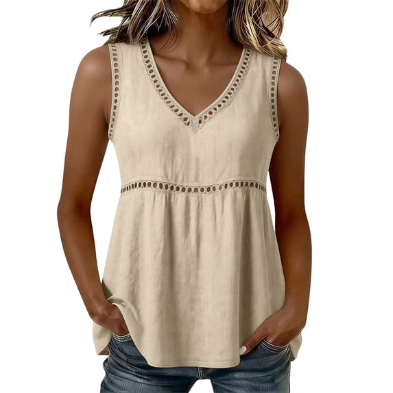 Womens Summer Tops Trendy Loose Round Neck Lace Patch Oversized Tshirts for Women Yellow 2XL