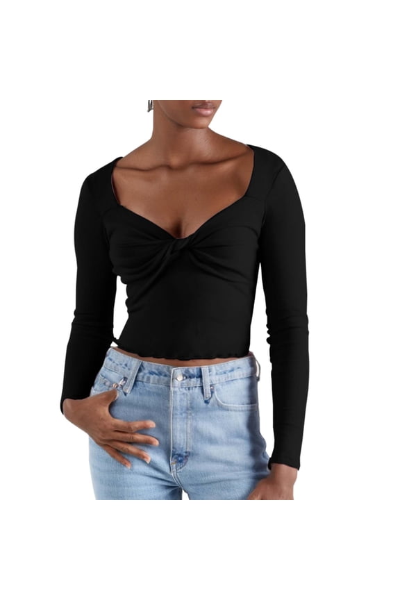 Womens Summer Tops Women Comfort Shirts Thermal Ruffle Shirt T Shirt Tops Long Sleeve Swim Long Sleeve Tees Juniors Fitted Short Cute Summer Teen Girl Womens Boyfriend Tee Shirts Dress Clothes XL