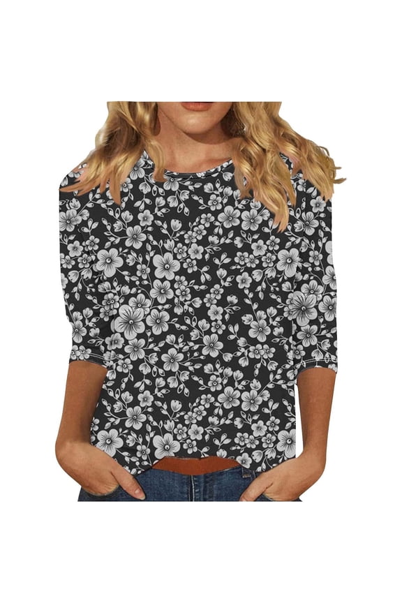 Womens Summer Tops Women plus Size Tops Women's Cropped Long Sleeve Shirt Cute Dressy for Women Loose Fitting Knit Dress Extra Long Hoodies Exercise Shirts Sleeve T Shirt Extra XXXXL