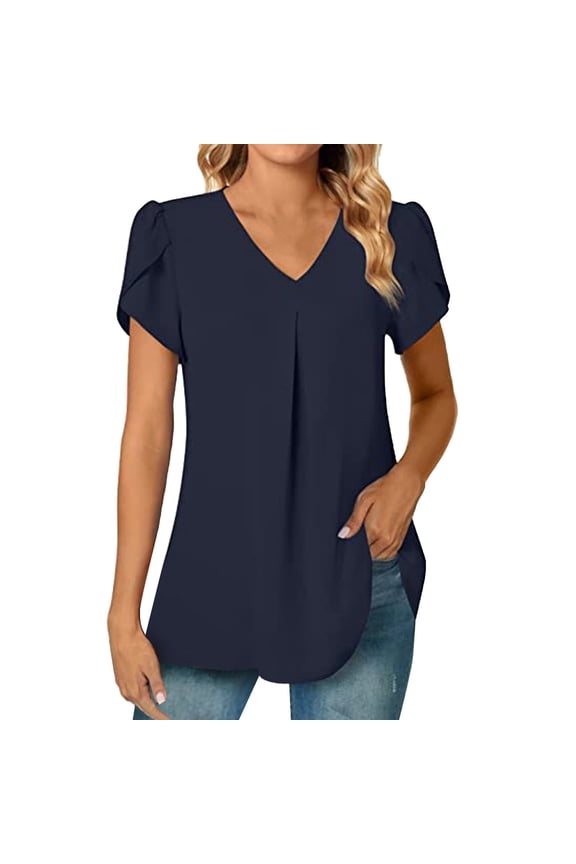 Womens Summer Tops Womens Casual Tunic Tops Shirts Long Sleeve for Women Slim Turtleneck Women Christmas Blouse for Shirt Sleeve Ladies V Neck Pajama Shirt Casual Tie Newspaper Print Blouse Top S