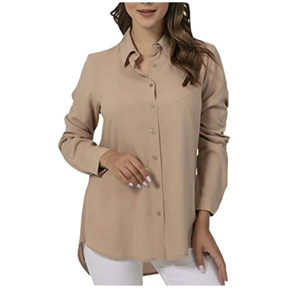 Womens Summer Tops, Womens Shirts, Stylish Casual Women Shirts Long Sleeve Comfortable Button Up Cardigan Tops for Everyday Wear